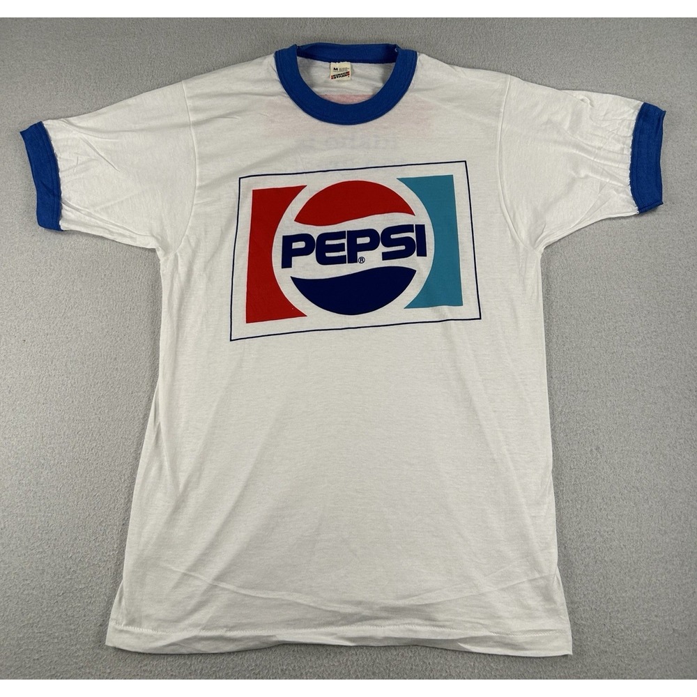 VTG 90s Classic Pepsi T Shirt Men's Medium Short Sleeve Single Stitched Idaho